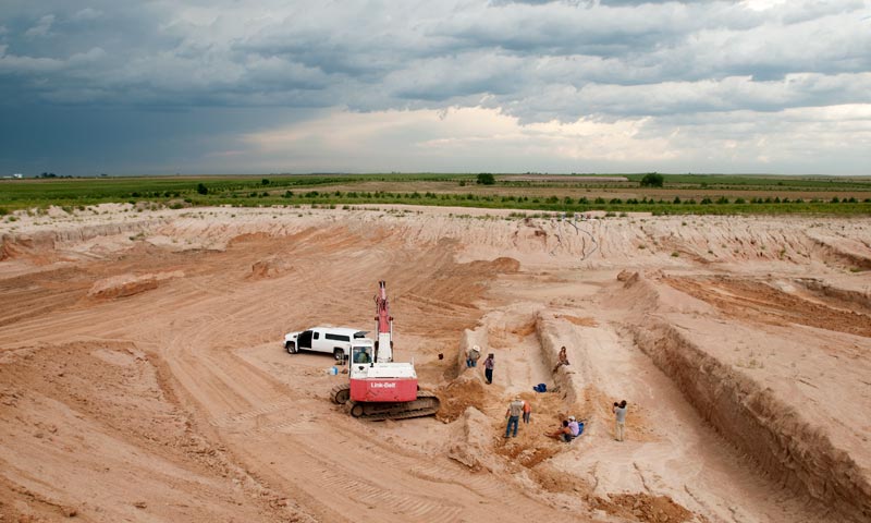 The Stegomastodon excavation site is located on the eastern plains of Colorado. 